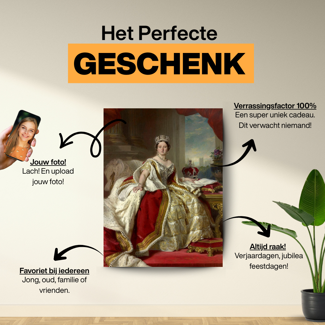 Koningin Victoria (II) - Custom Canvas