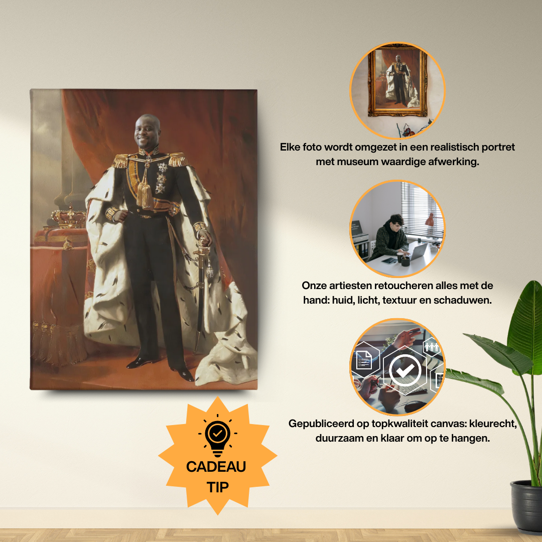 Koning Willem III - Custom Canvas