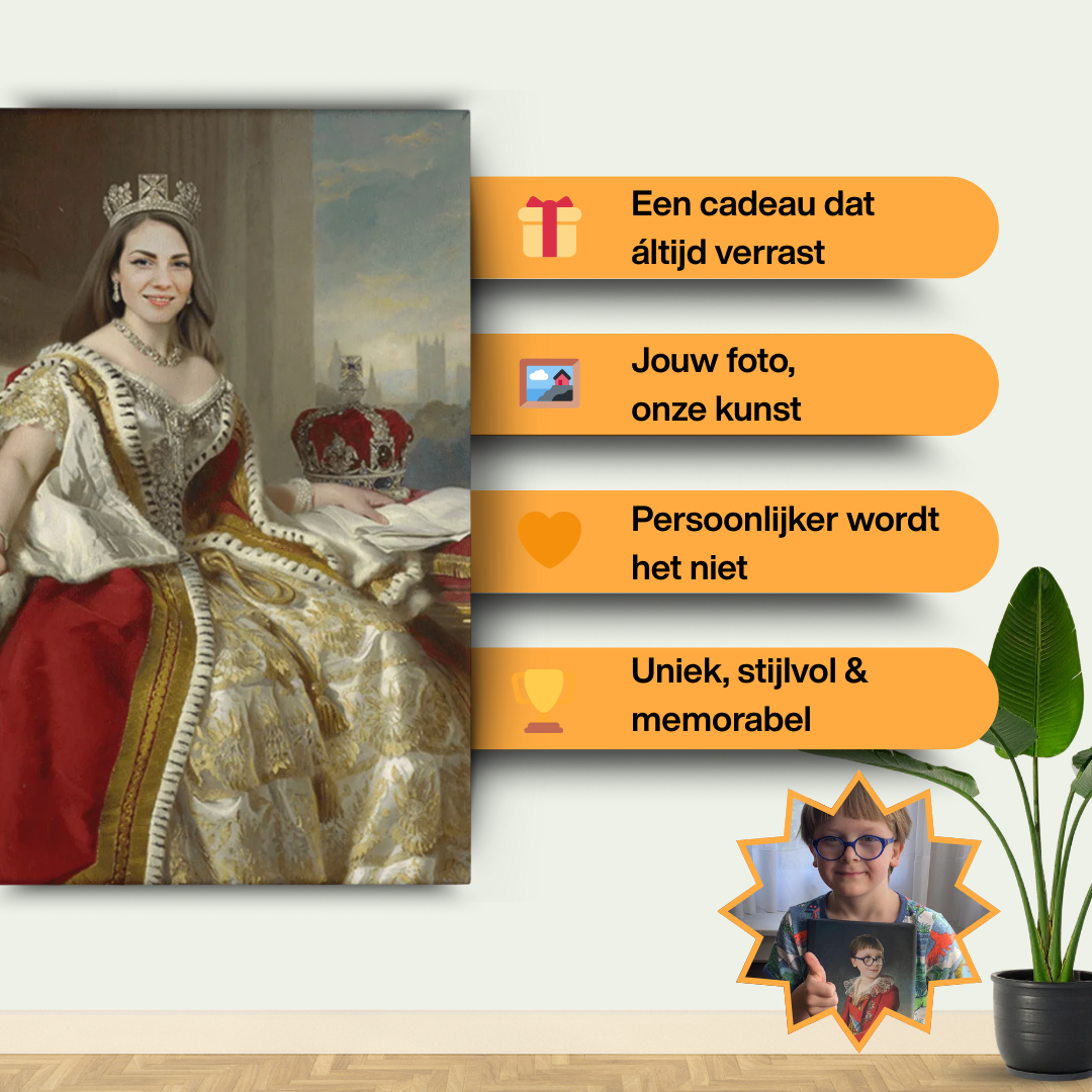 Koningin Victoria (II) - Custom Canvas