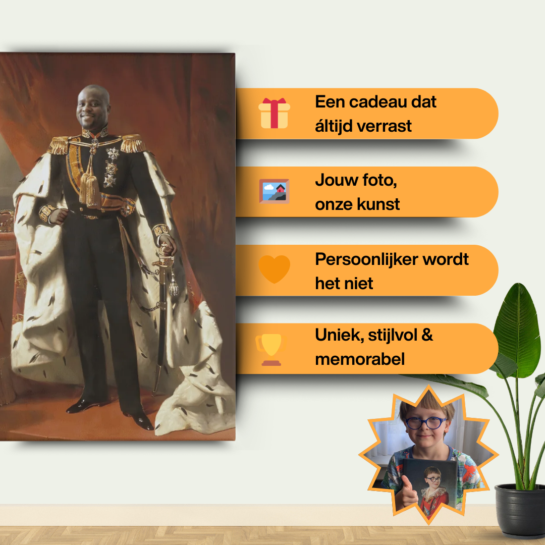 Rey Willem III - lienzo personalizado