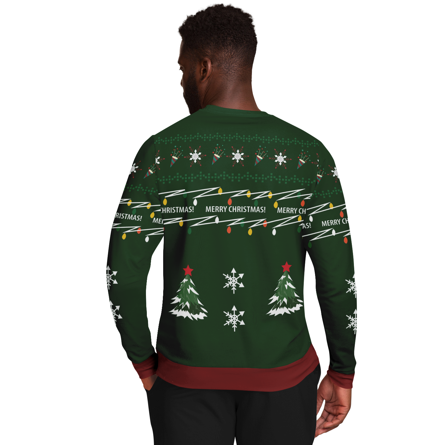 Ugly Christmas Sweater Rendier (Green Man)