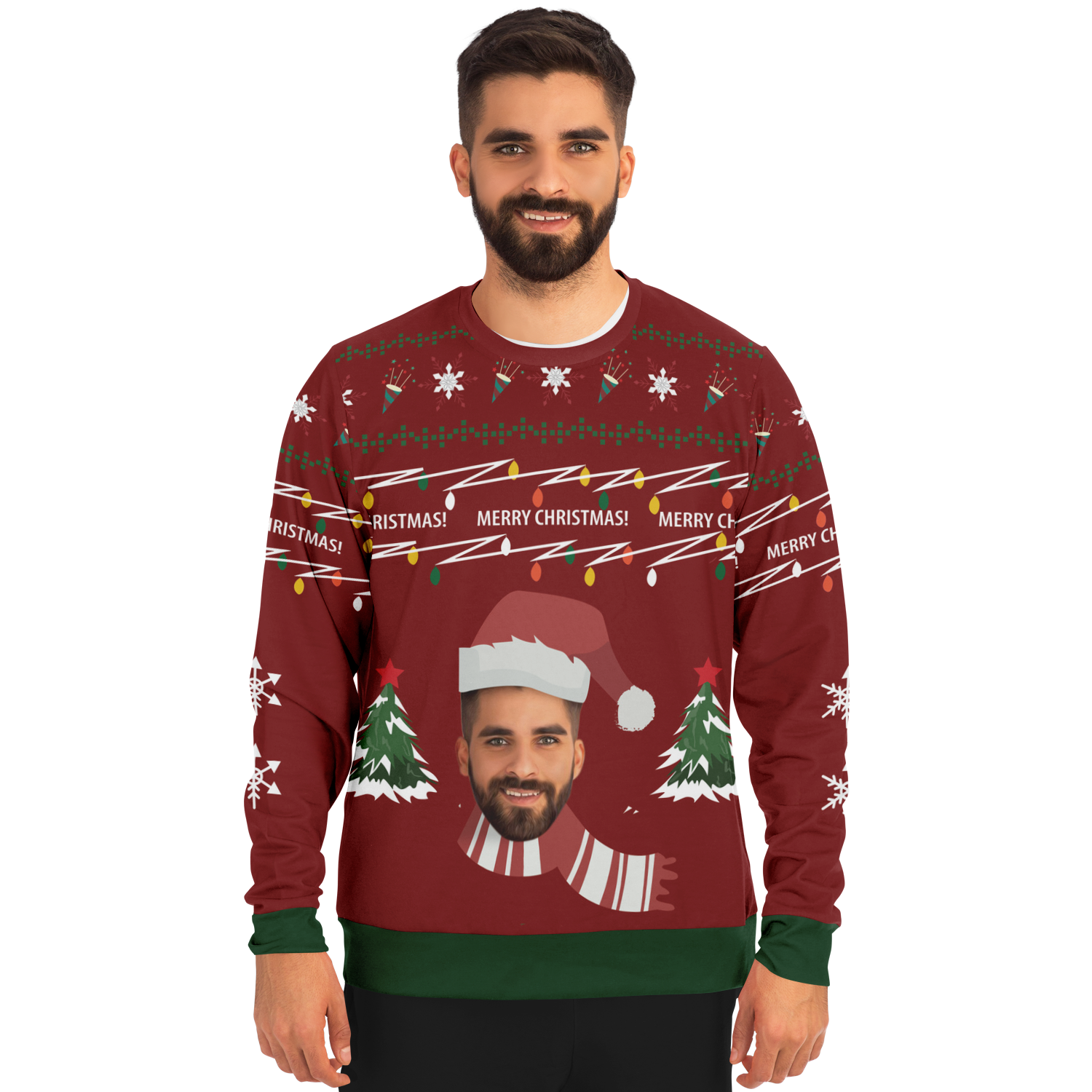 Ugly Christmas Sweater Kerstman (Rood Man)