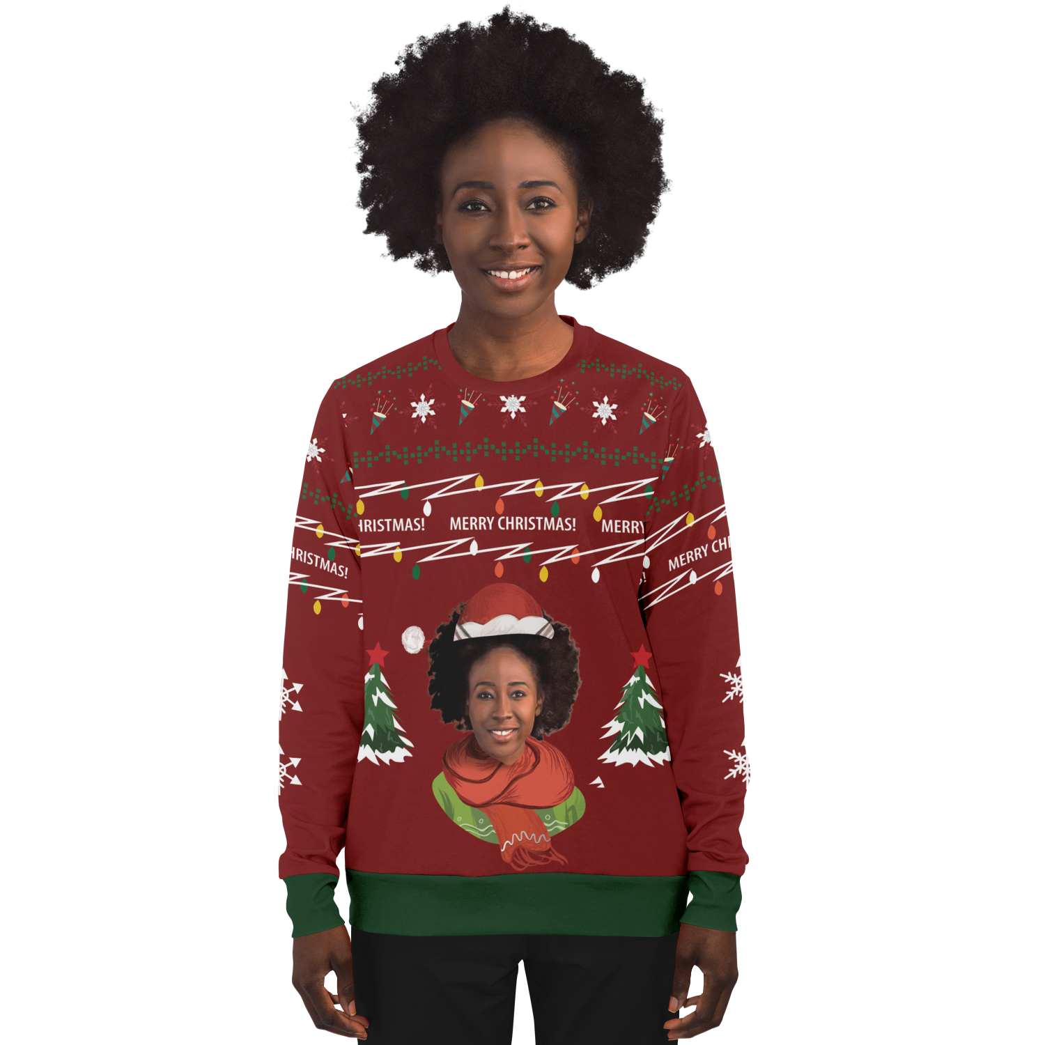 Ugly Christmas Sweater (Red Woman)
