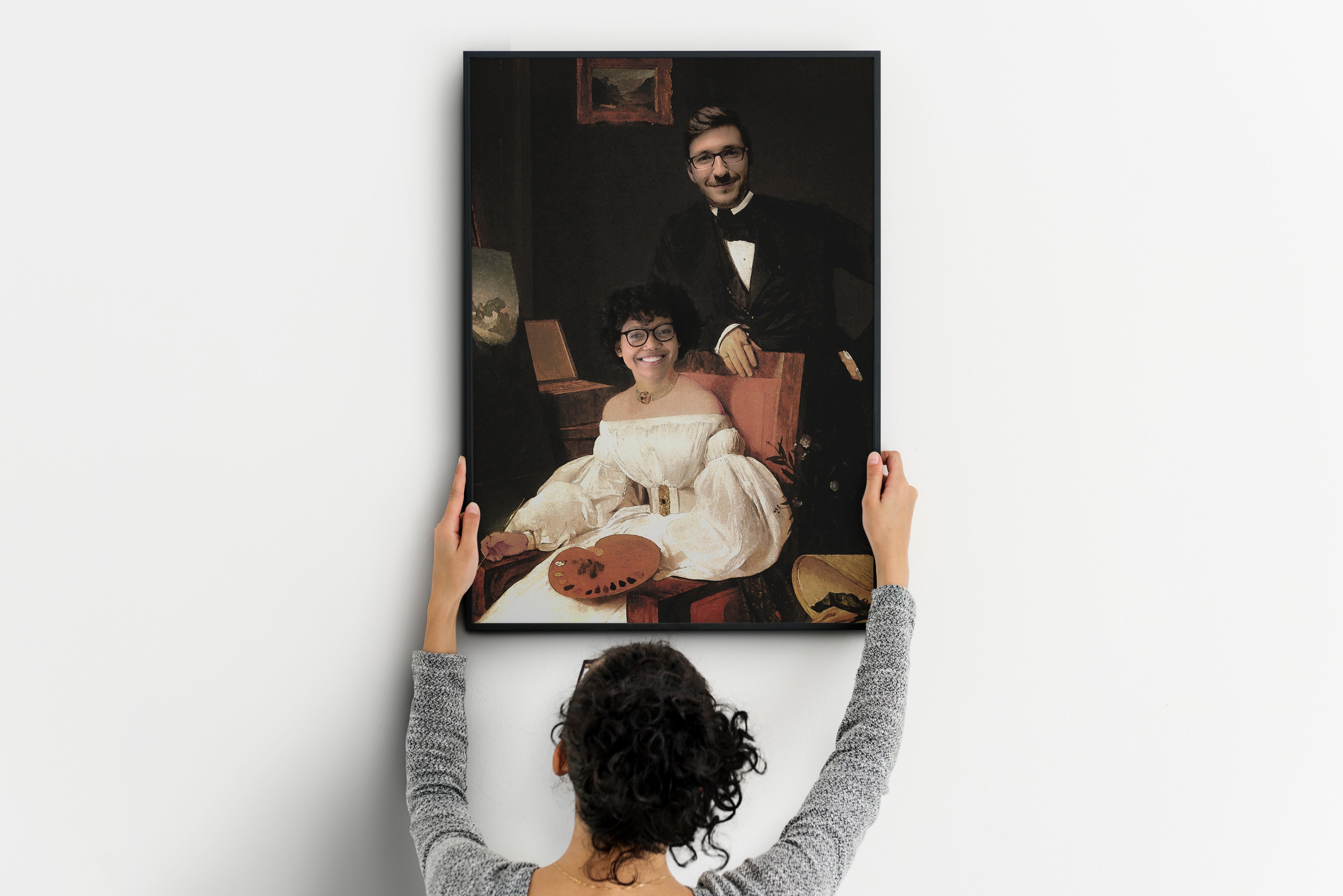 Doble retrato de Franz Eybl - Póster personalizado