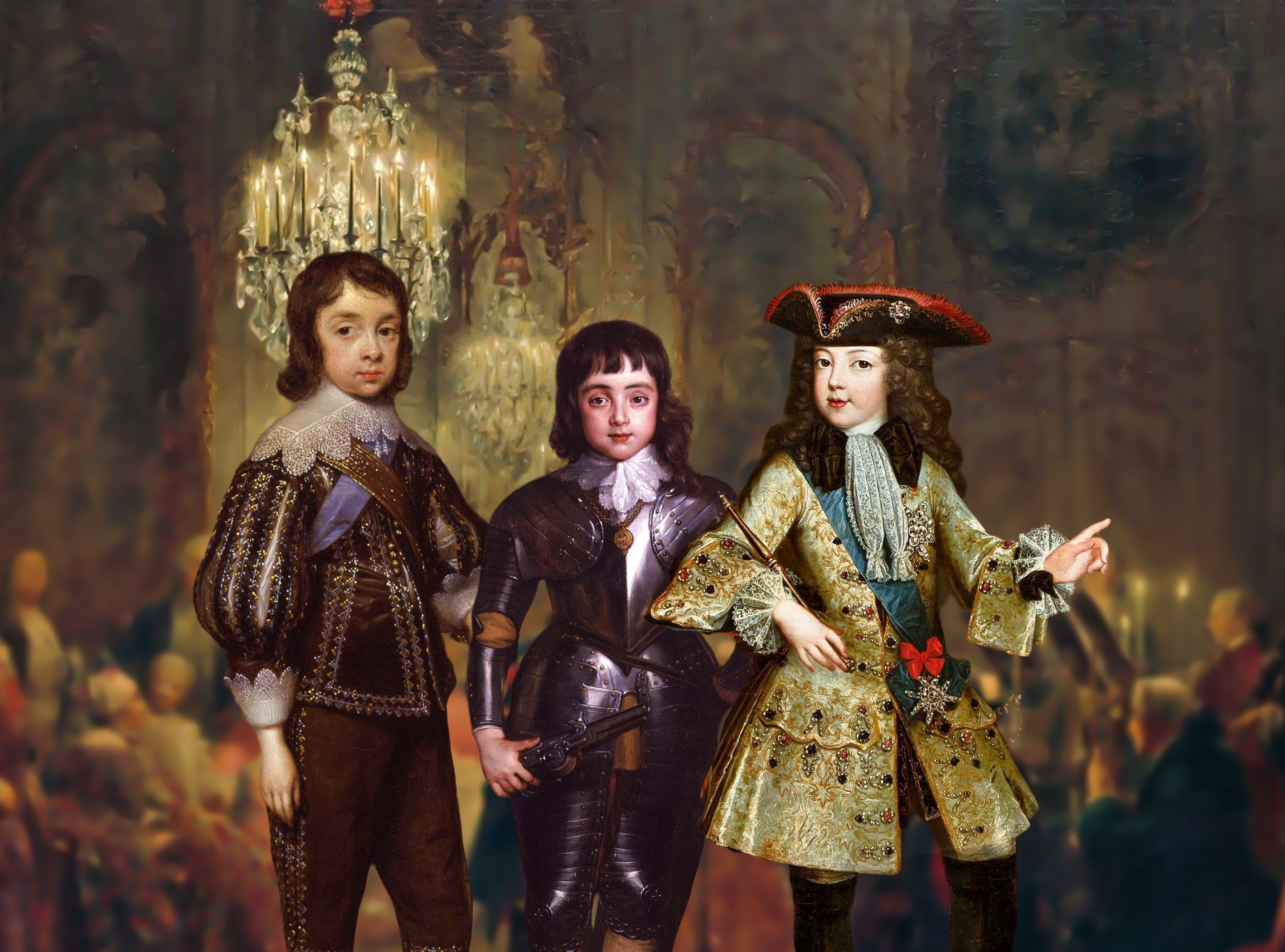 Drie kinderen - Custom Poster