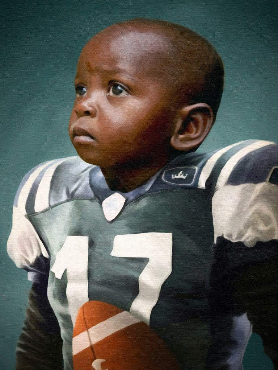 El fútbol americano - lienzo personalizado