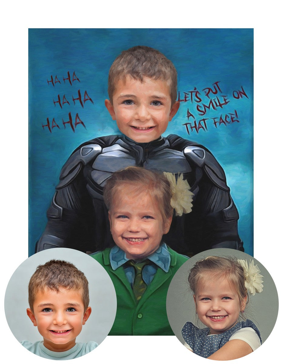 Bat & Joker - lienzo personalizado