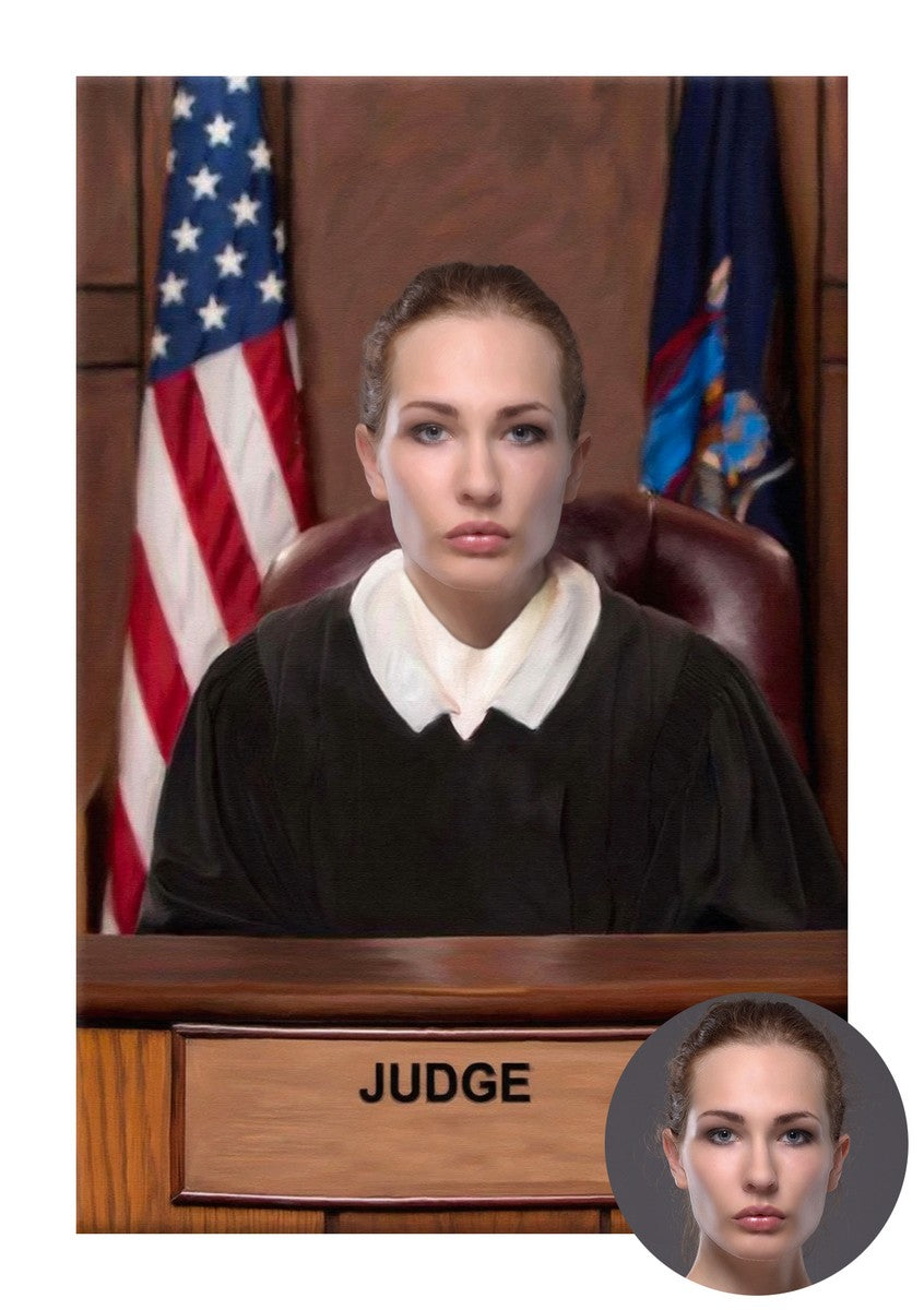 Juez - lienzo personalizado