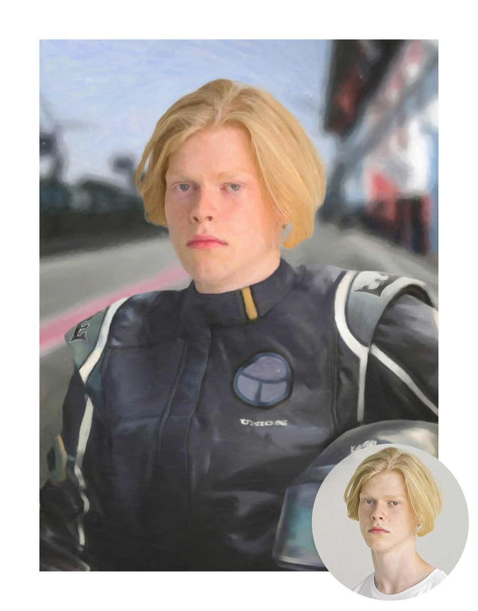 The racing driver - Custom Canvas