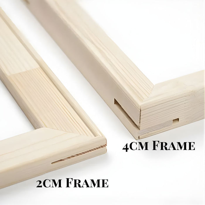 Dik houten frame