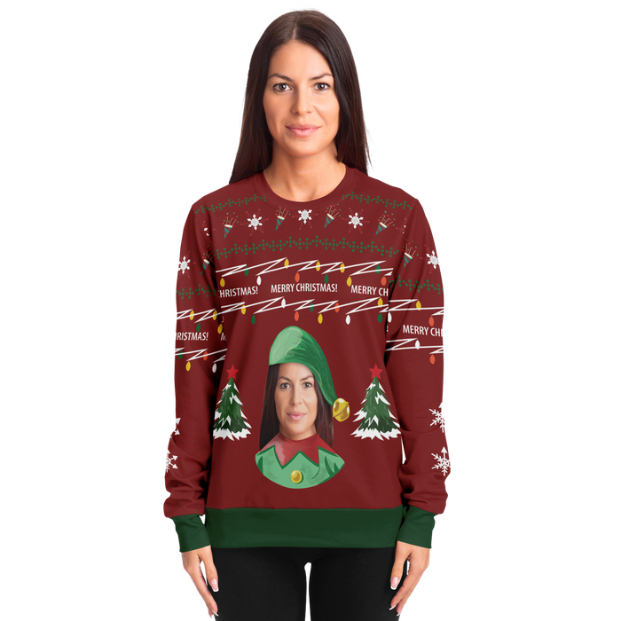 Ugly Christmas Sweater Elf (Rood Vrouw)