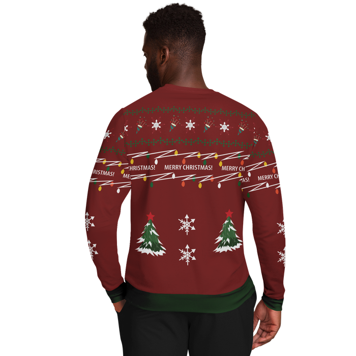 Suéter feo navideño once (hombre rojo)