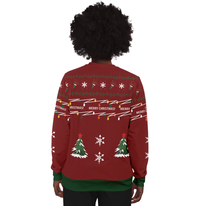 Ugly Christmas Sweater Kerstman (Rood Vrouw)