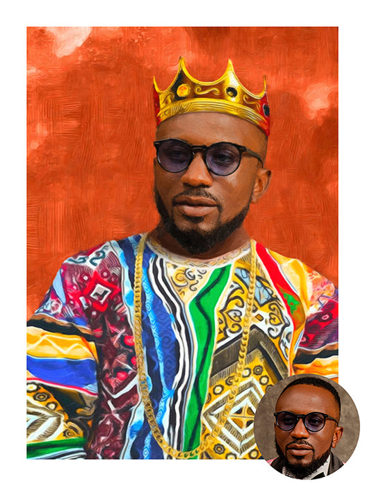 Rey africano - lienzo personalizado