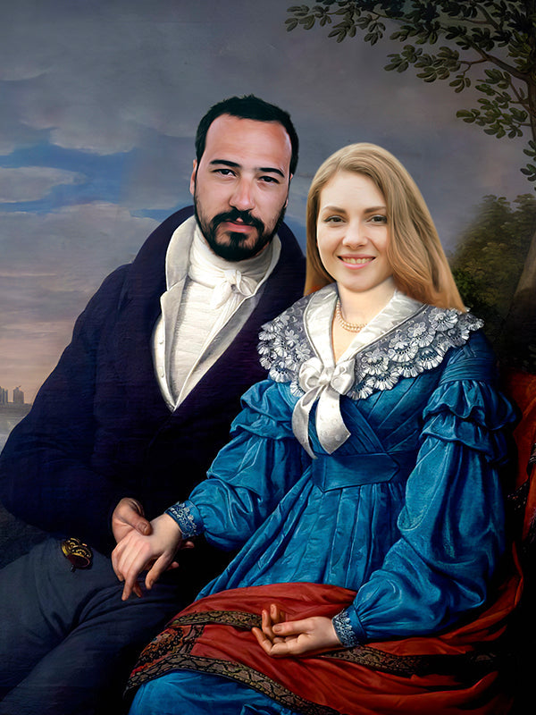 Couple royal 2 - Bisous personnalisés