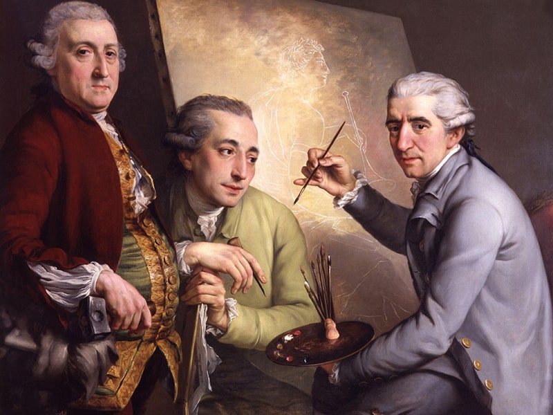 Group portrait by John Rigaud - Custom Canvas