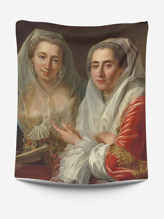 The Mirabita Sisters by Antoine de Favray - custom blanket