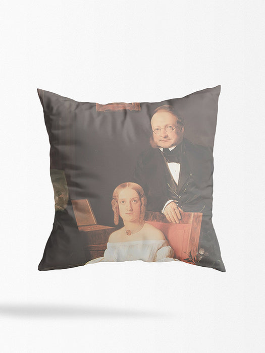 Double Portrait by Franz Eybl - Custom Pillow