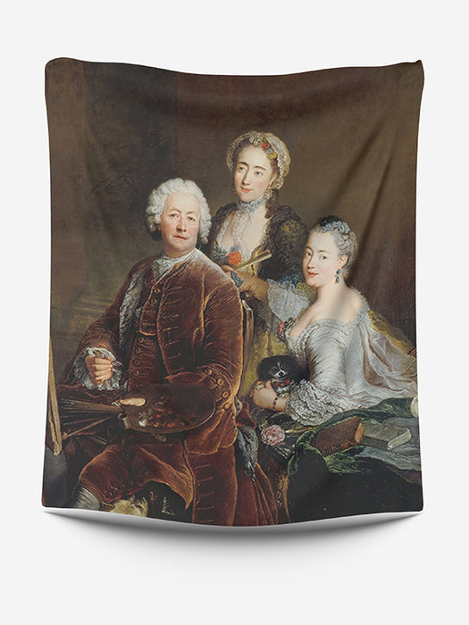 Family portrait 1 - custom blanket