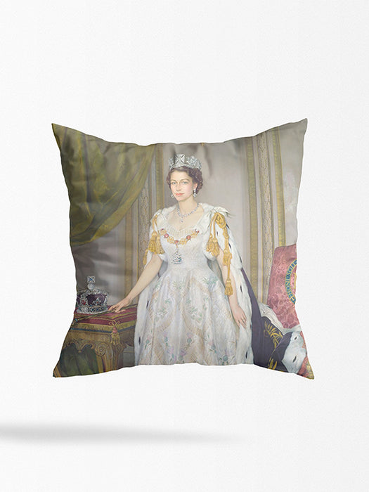 Koningin Elizabeth (VI) - Custom Kussen