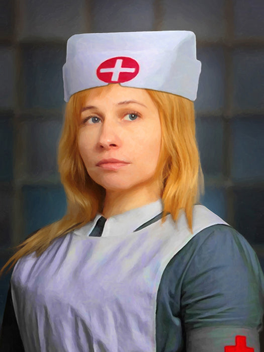 La enfermera - lienzo personalizado