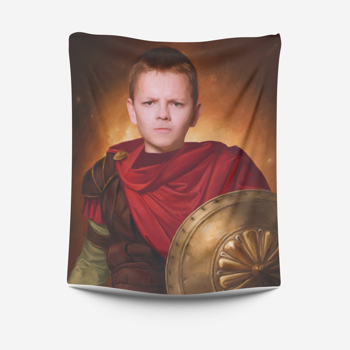 Your ordered portrait on a blanket