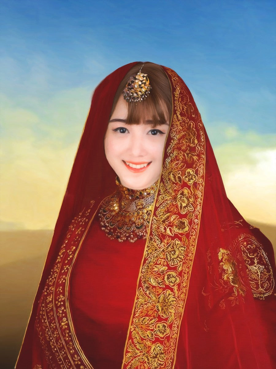Indian rani-custom poster — Make Me Royal