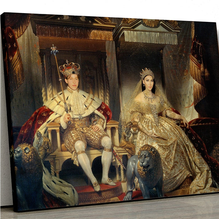 Christian VIII and Caroline Amalie - Custom Canvas