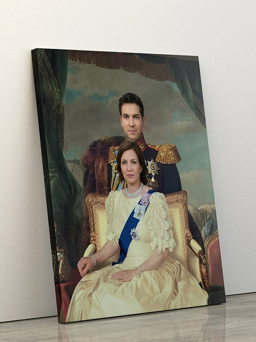 Rey y reina de hispanje - lienzo personalizado